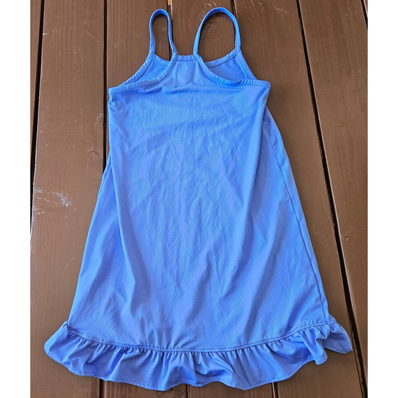 Hurley‎ Girl's Blue Ruffle Hem Tank Dress. Size M (10-12) - Picture 4 of 8